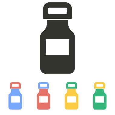 İlaç şişesi - vektör simgesi.