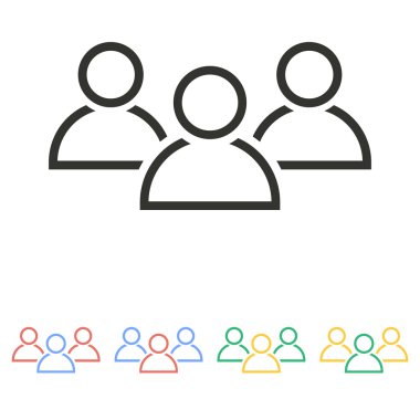 İnsanlar - vektör simgesi.