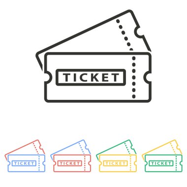 Bilet - vektör simgesi.