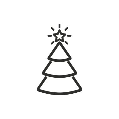 Noel ağacı - vektör simgesi.