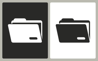 Klasör - vektör simgesi.