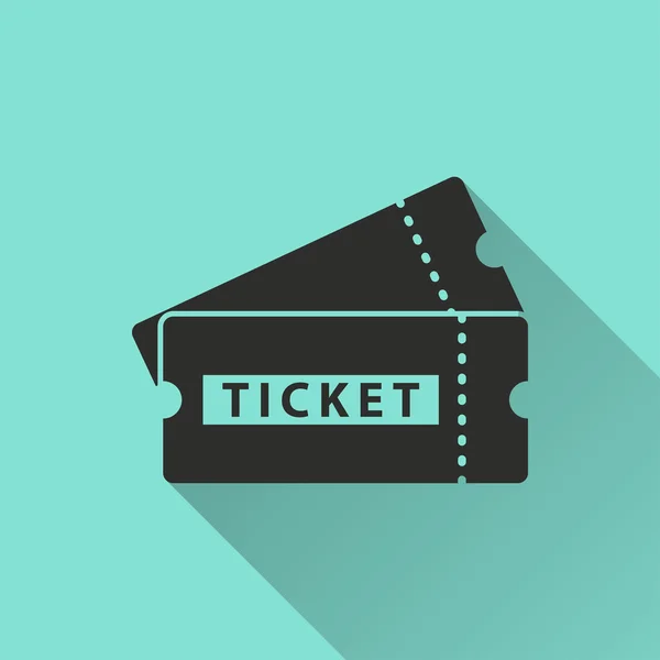 Ticket - Vektorsymbol. — Stockvektor