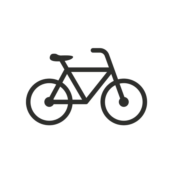 Bicicleta - icono de vector . — Vector de stock