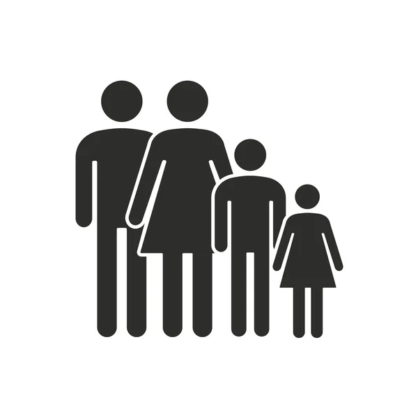 Familia - icono de vector . — Vector de stock