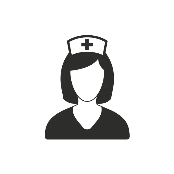 Krankenschwester - Vektor-Symbol. — Stockvektor