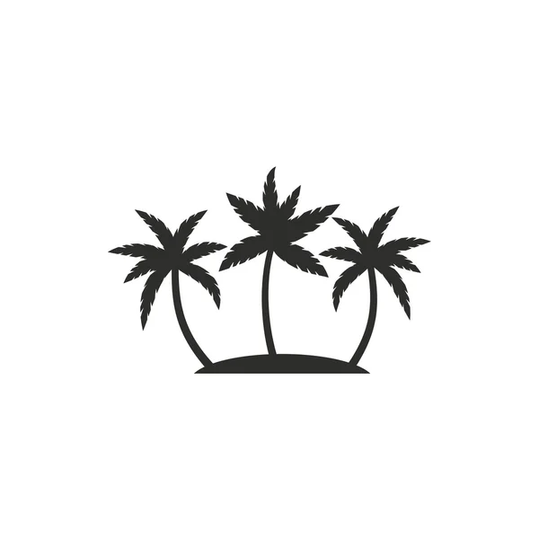 Palm tree - vector icon. — Stock Vector