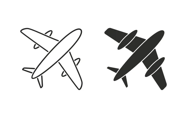 Самолет - векторный значок . — стоковый вектор