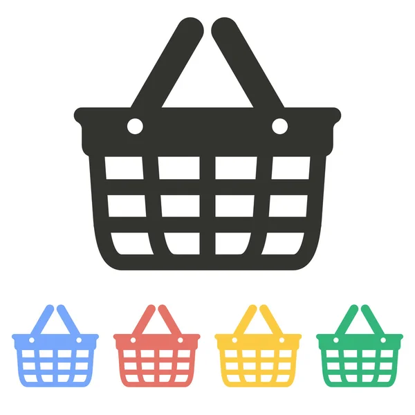 Shopping basket - vector icon. — Stock Vector