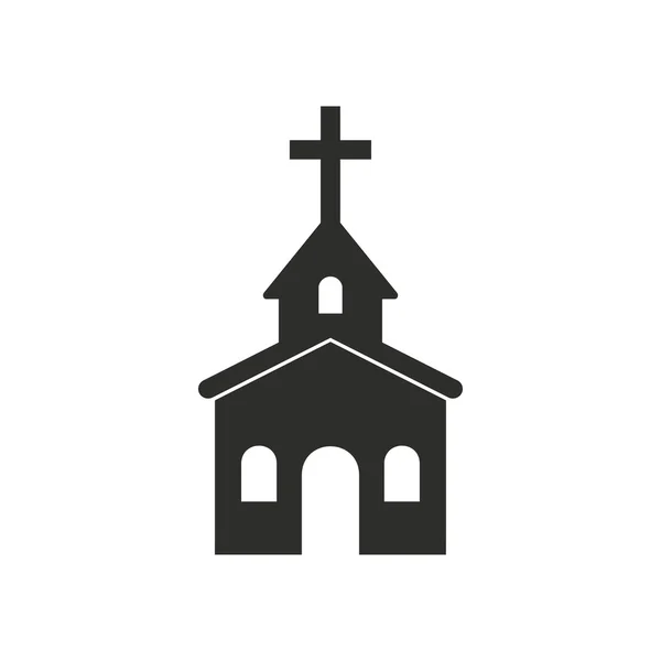 Iglesia - icono de vector . — Vector de stock