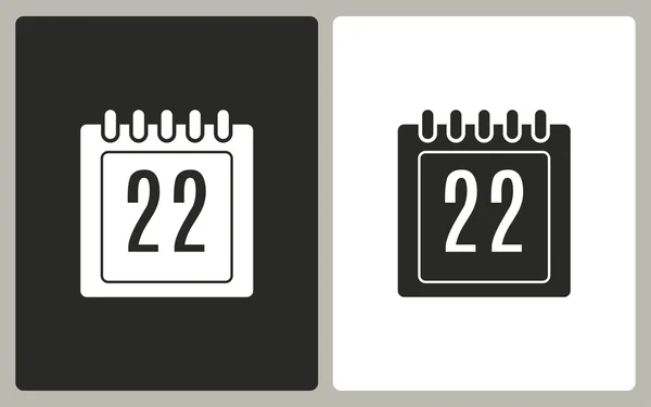 Kalender - vector pictogram. — Stockvector