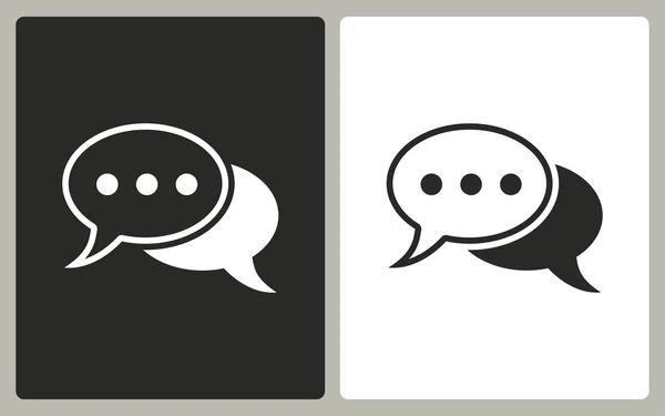 Chatten - vector pictogram. — Stockvector