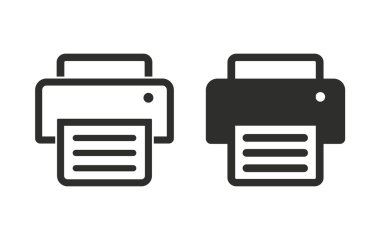 Yazıcı - vektör simgesi.