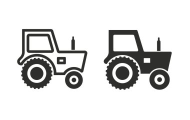 Traktör - vektör simgesi.