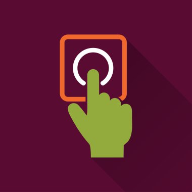 Dokunma - vektör simgesi.