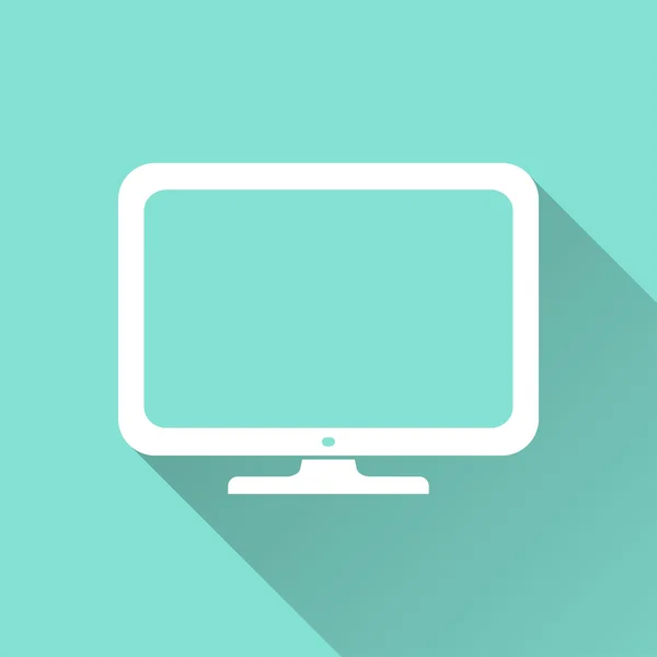 TV - icono de vector . — Vector de stock