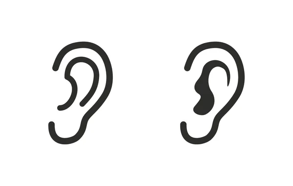 Ear  - vector icon. — Stock Vector