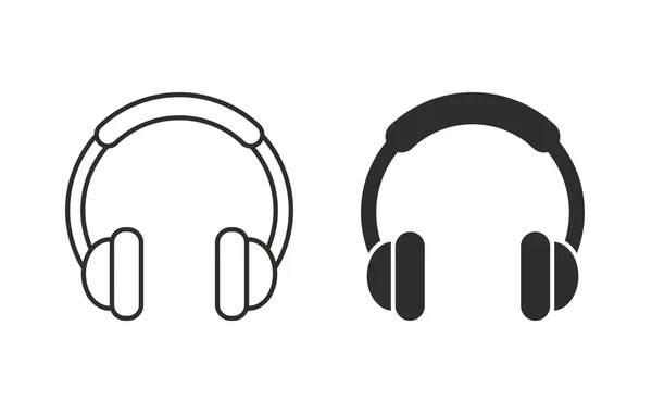 Headphone - ícone de vetor . — Vetor de Stock