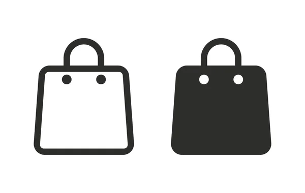 Bolsa de compras - icono de vector . — Archivo Imágenes Vectoriales