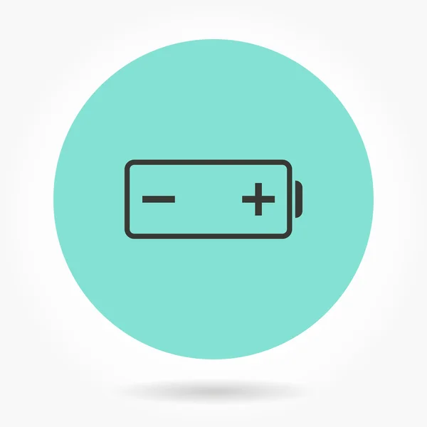 Batterij - vector pictogram. — Stockvector