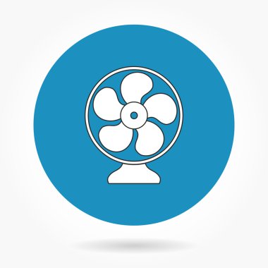 Fan - vektör simgesi.