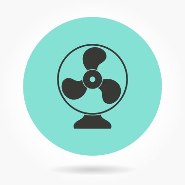 Fan - vektör simgesi.