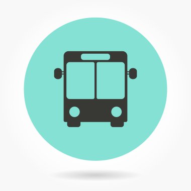 Otobüs - vektör simgesi.