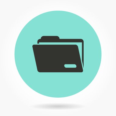 Klasör - vektör simgesi.