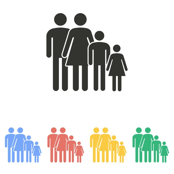 Familia - icono de vector . — Vector de stock