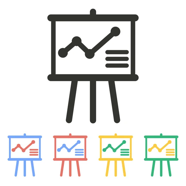 Presentation - vector icon. — Stock Vector