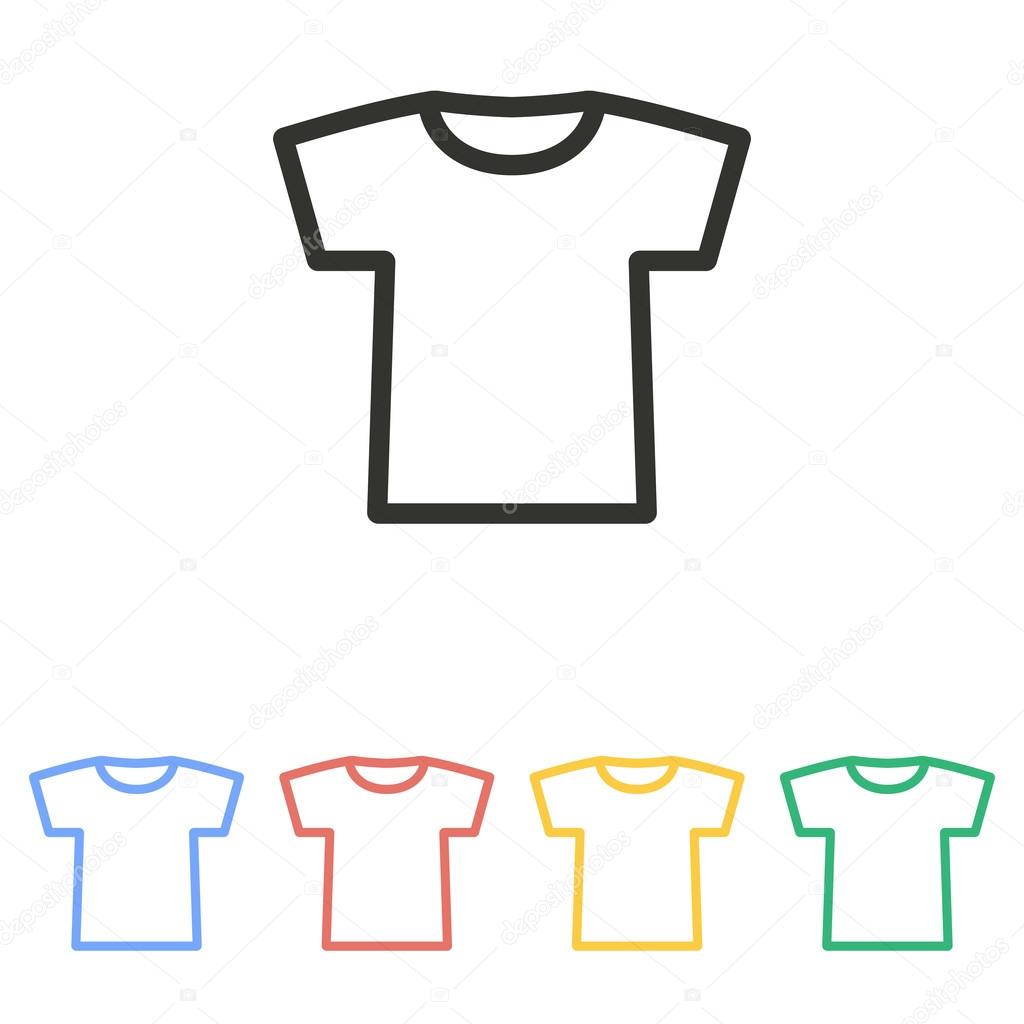 Download T-shirt - vector icon. — Stock Vector © lovemask #99020732