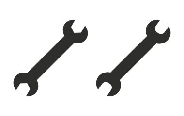 İngiliz anahtarı - vektör simgesi.