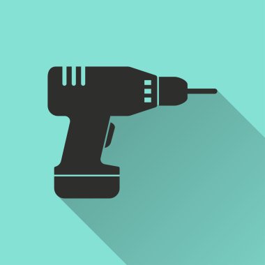 Matkap - vektör simgesi.