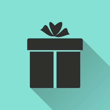 hediye kutusu - vektör simgesi.