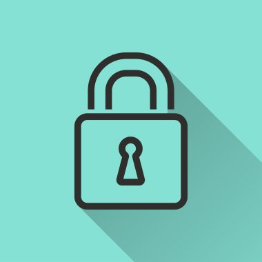 Kilit - vektör simgesi.