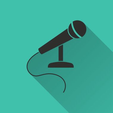 Mikrofon - vektör simgesi.