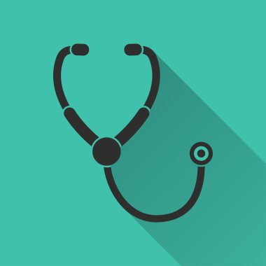 Stetoskop - vektör simgesi.