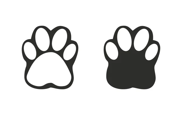 Paw - vector icon. — Stock Vector