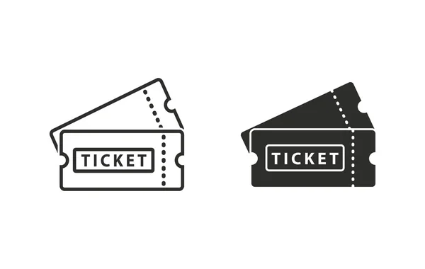 Ticket - vector pictogram. — Stockvector