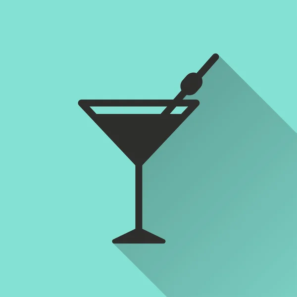 Cocktail - Vektorsymbol. — Stockvektor