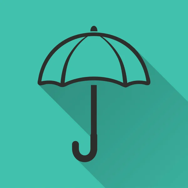 Зонтик - векторная иконка . — стоковый вектор