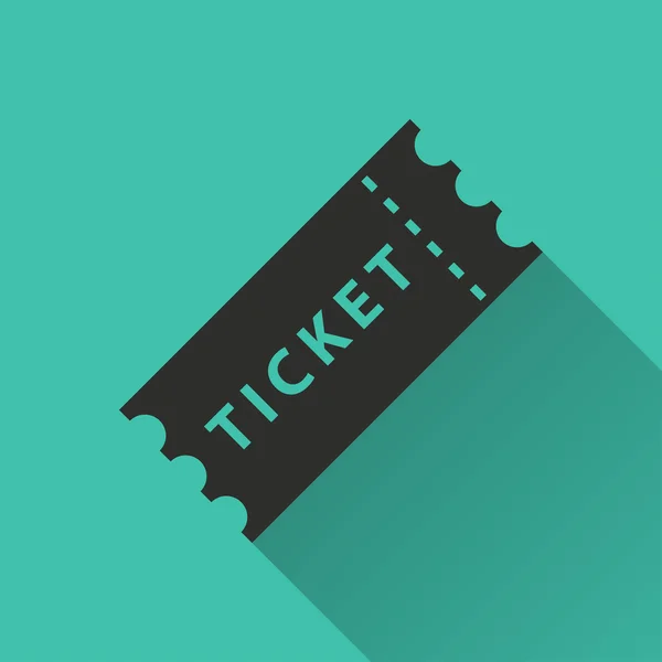 Ticket - icono de vector . — Vector de stock