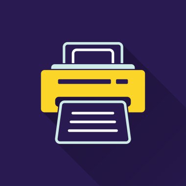 Yazıcı - vektör simgesi.