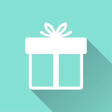 hediye kutusu - vektör simgesi.