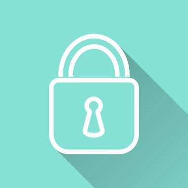 Kilit - vektör simgesi.