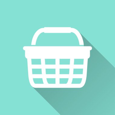 Alışveriş sepeti - vektör simgesi.