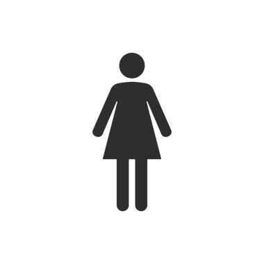 Kadın - vektör simgesi.