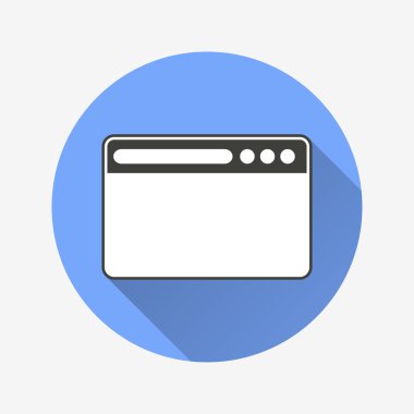 Tarayıcı - vektör simgesi.