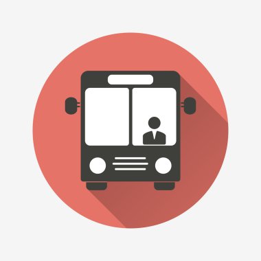 Otobüs - vektör simgesi.