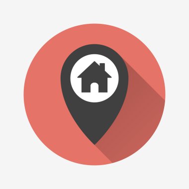 Harita PIN - vektör simgesi.