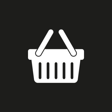 Alışveriş sepeti - vektör simgesi.